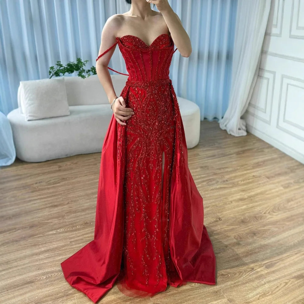 Vestidos de Noche con abertura larga y tirantes finos