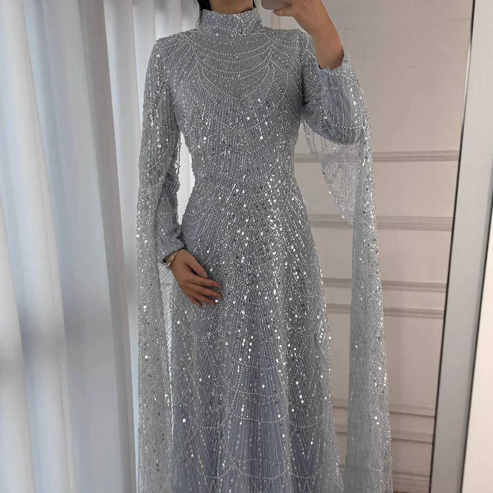 vestidos de noche vestido con cuentas para fiesta de mujer LA72591