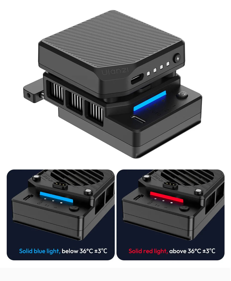 Ventilador de refrigeración para cámara radiador 4K Kit de grabación disipador de calor para Sony Canon Nikon
