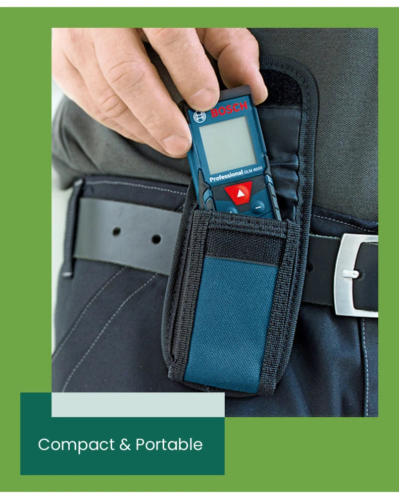 Bosch-Bolsa de telémetro láser GLM 4000 medidor de distancia láser