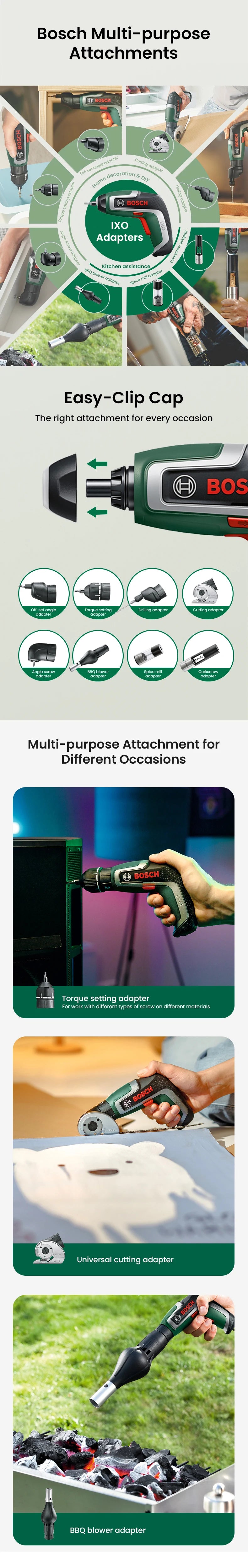 Accesorios de destornillador eléctrico Bosch IXO
