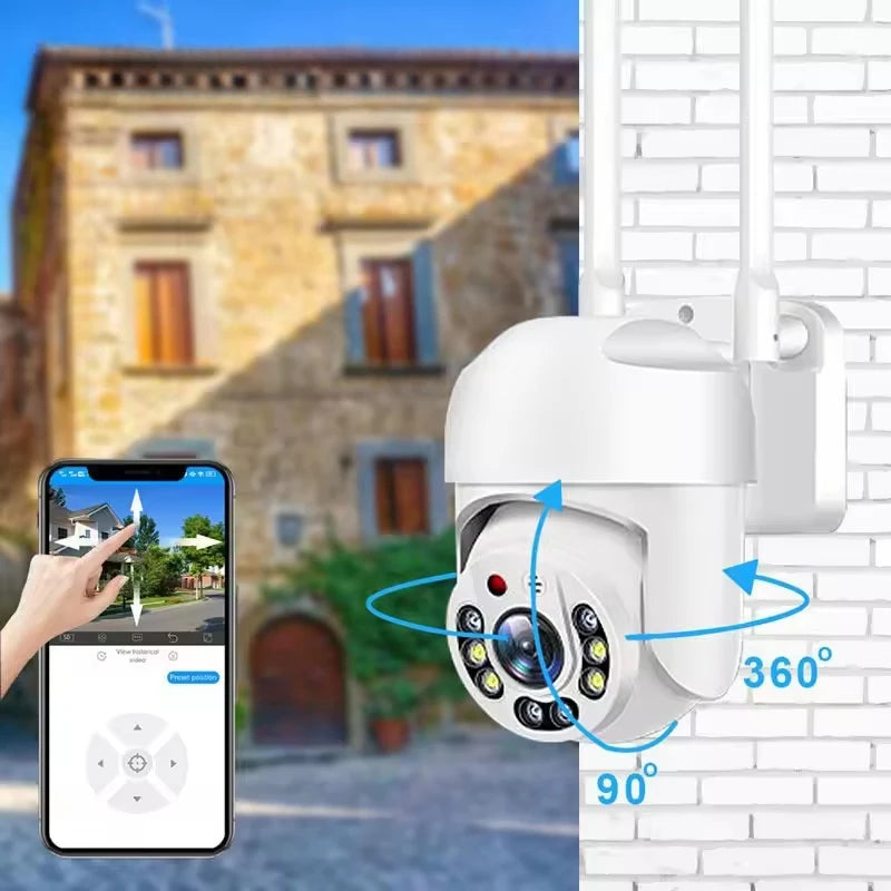 Cámara de Seguridad WiFi Exterior con Visión Nocturna