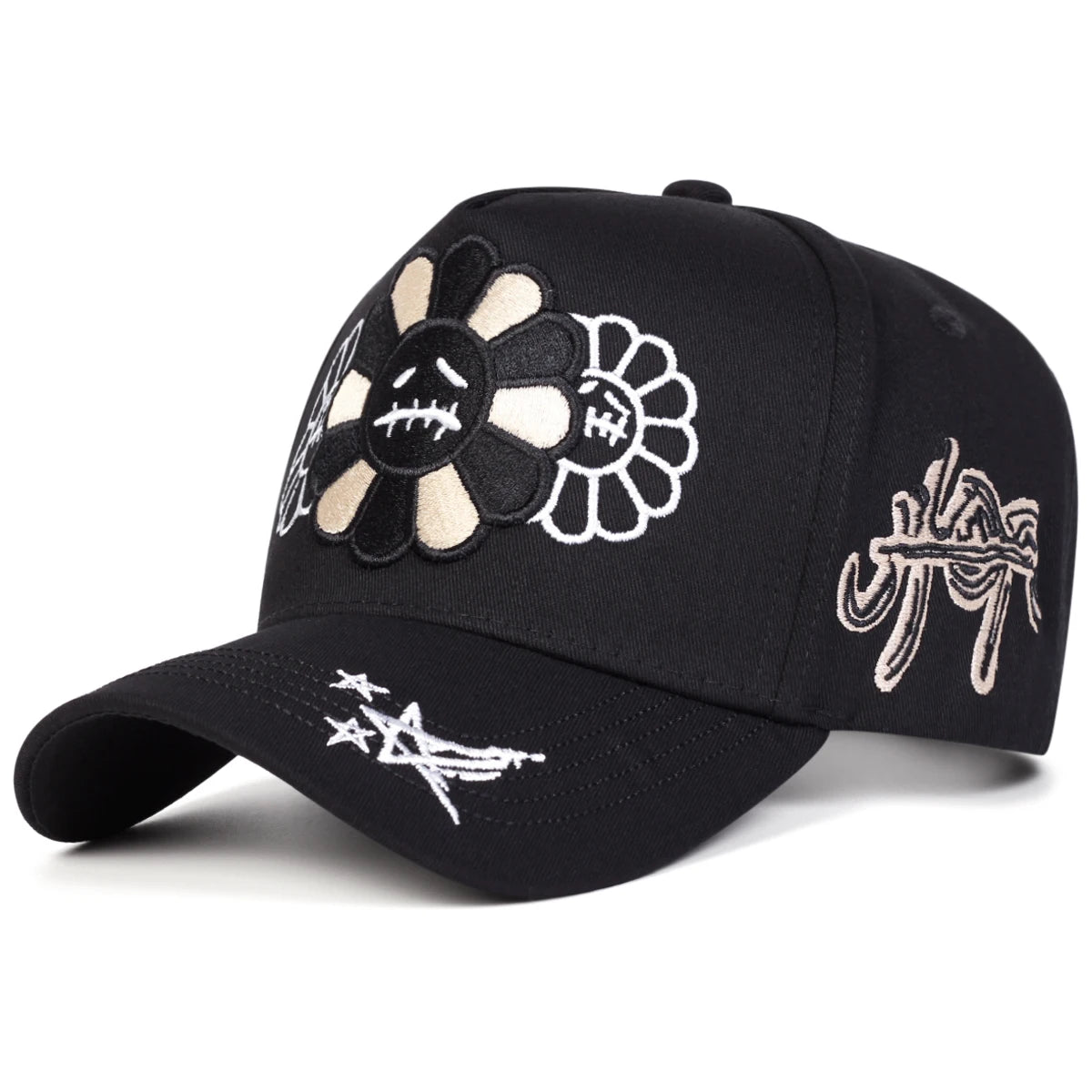 Gorras de béisbol unisex con bordado de girasoles