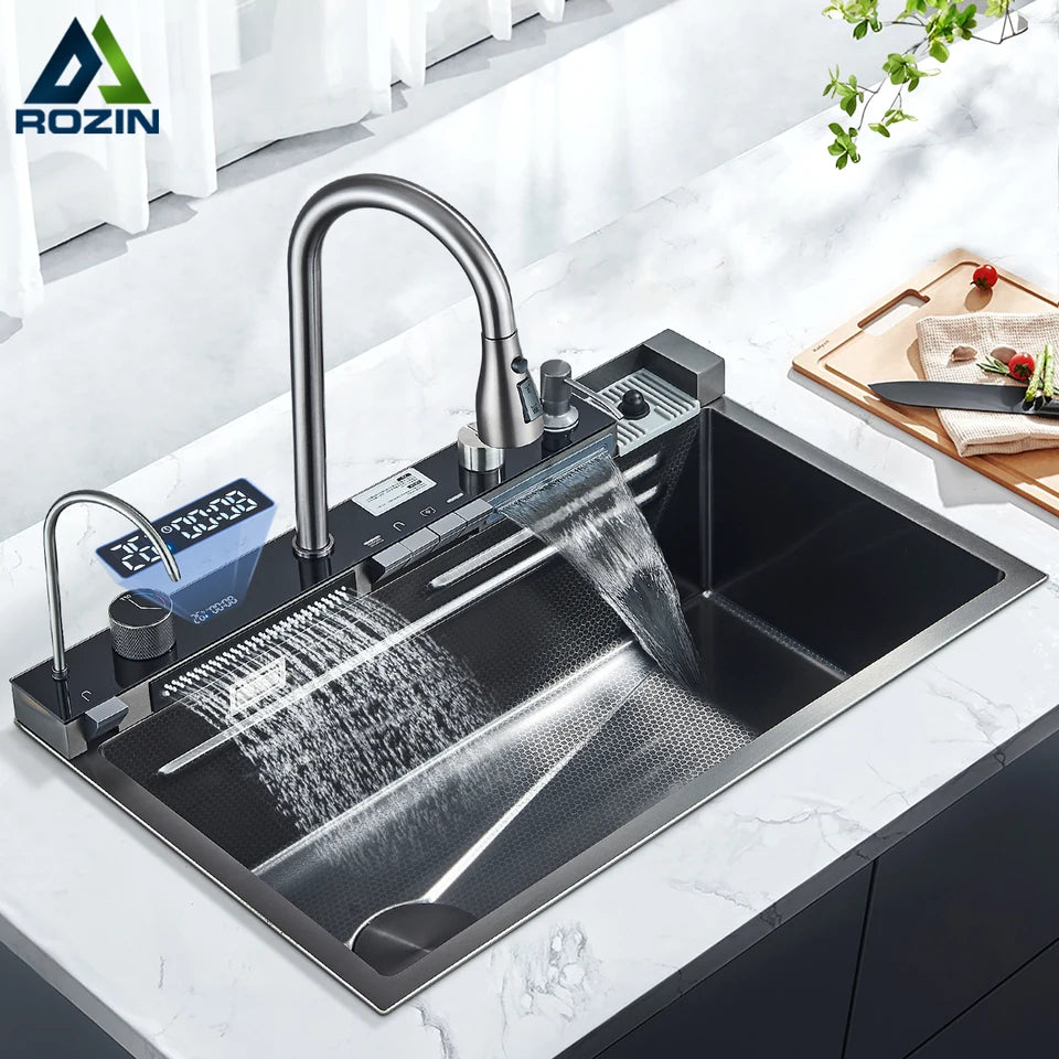 Fregadero de cocina de acero inoxidable