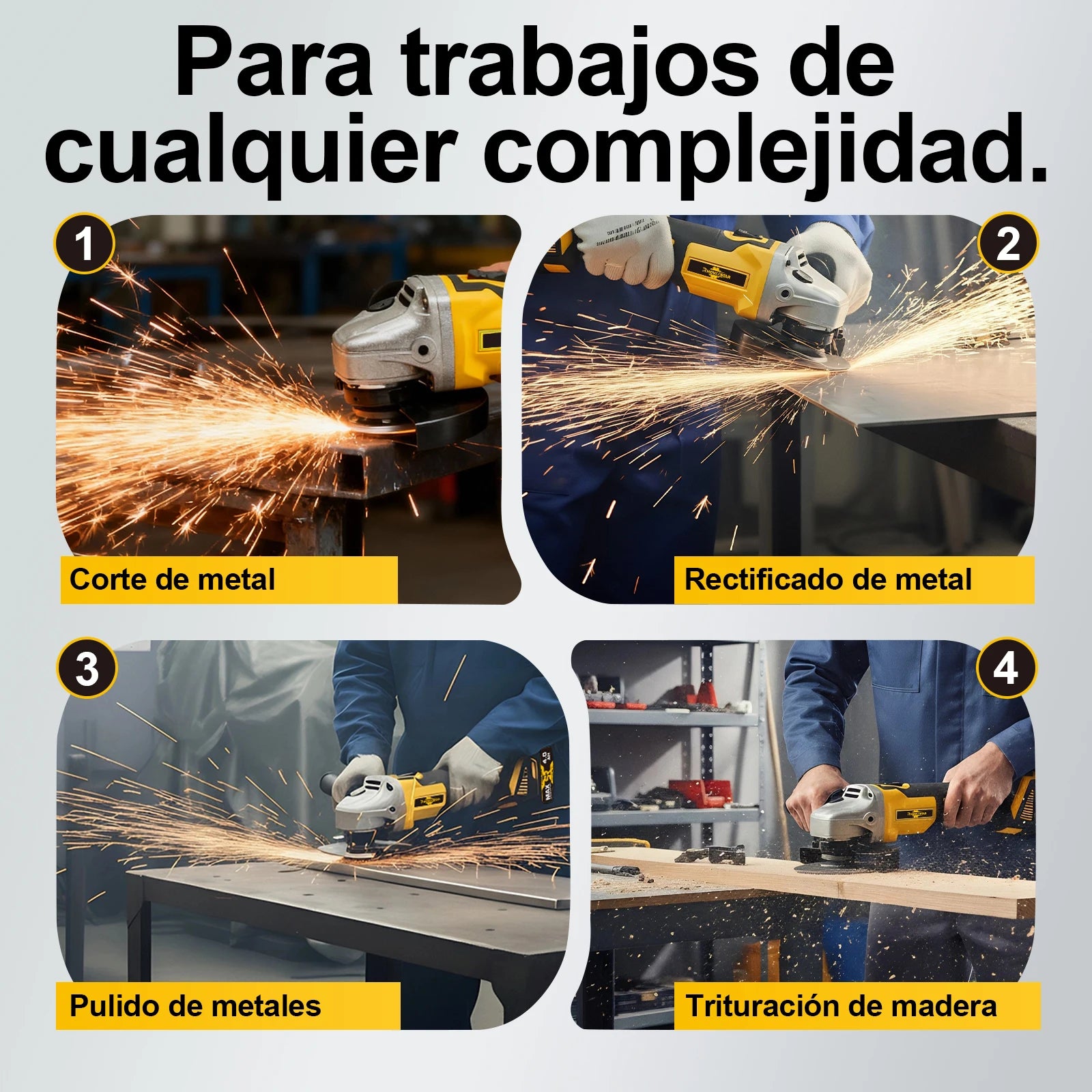 Amoladora Angular Profesional Sin Cable 20V