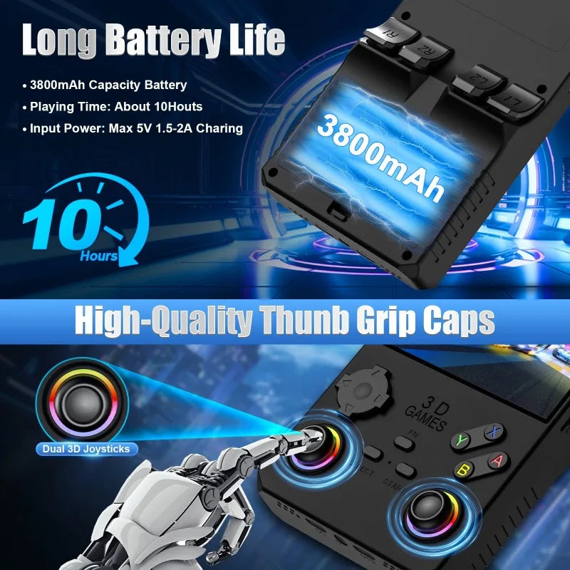 Consola de juegos portátil V40 MAX, , 256GB con más de 40000 juegos