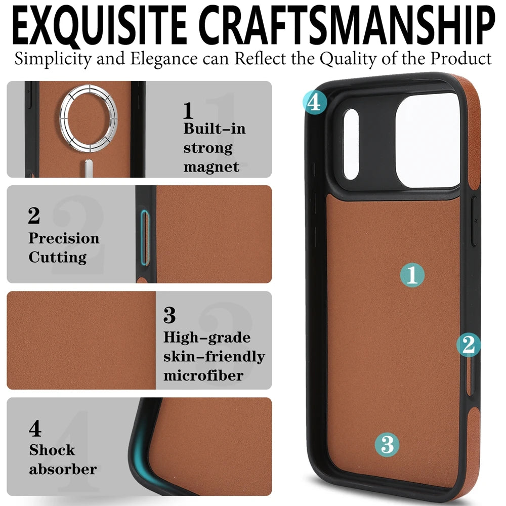 Funda magnética 2 en 1 para iPhone 17Air 17 Promax 16 Pro Max 15 Plus 14 13 12 16