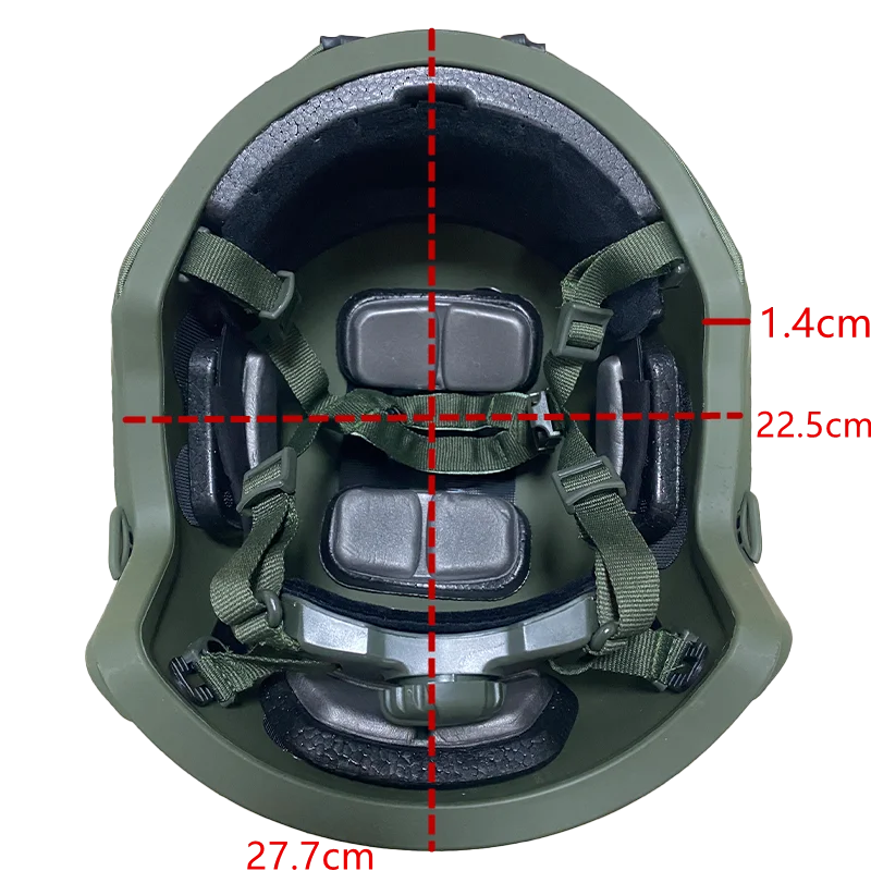 Casco Táctico Balístico ACH de Fibra de Aramida