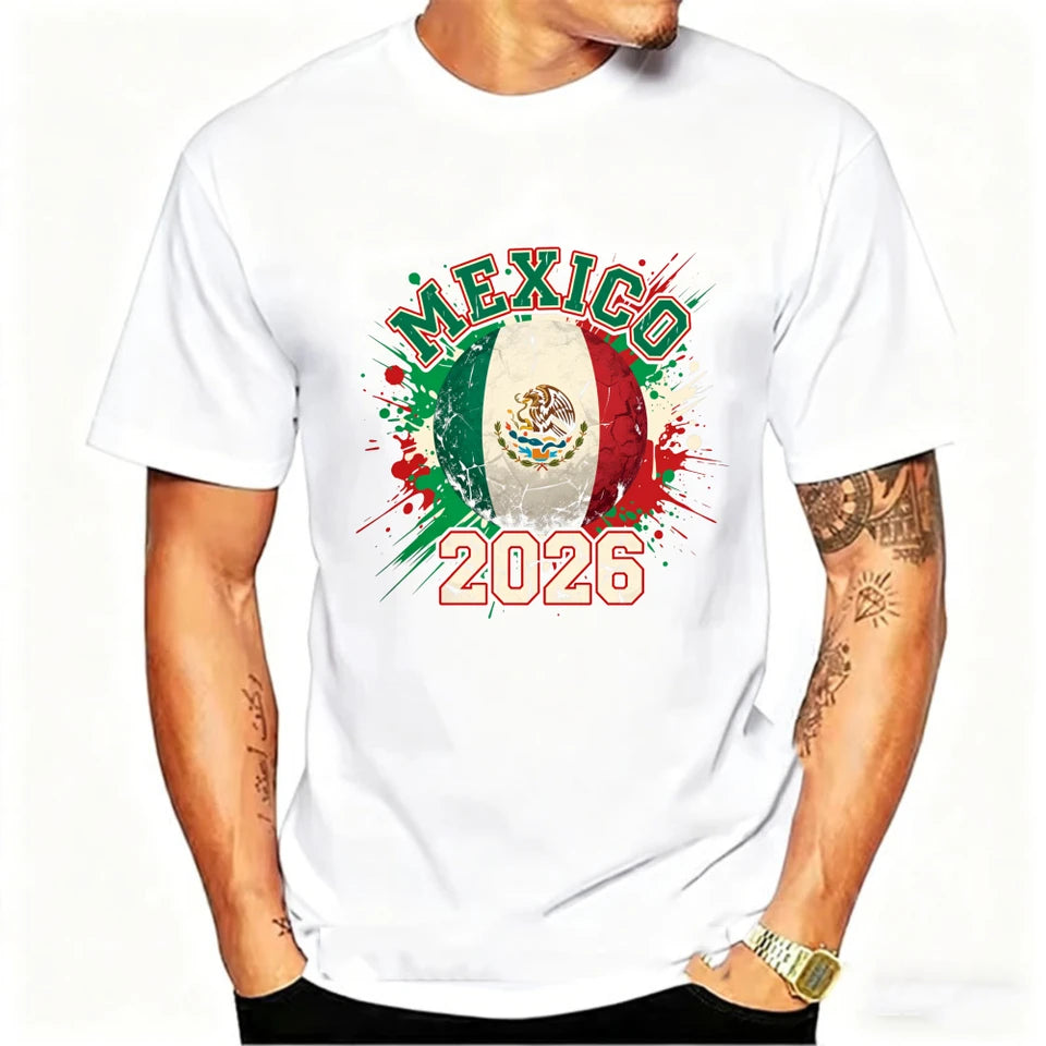 Camiseta con Bandera de México 2026