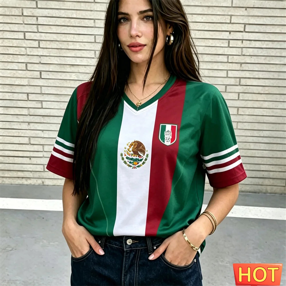 Camiseta Deportiva Transpirable de Poliéster para Mujer