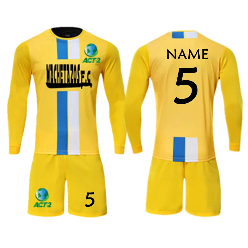 Conjunto de camiseta de fútbol de manga larga