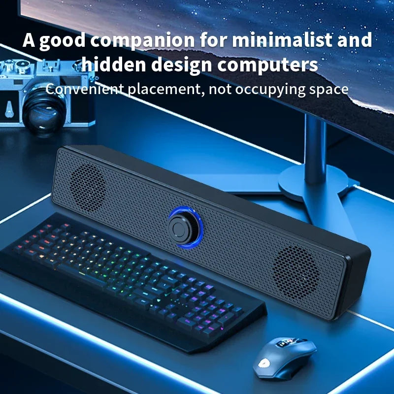 Barra de sonido para PC, Altavoz Bluetooth inalámbrico