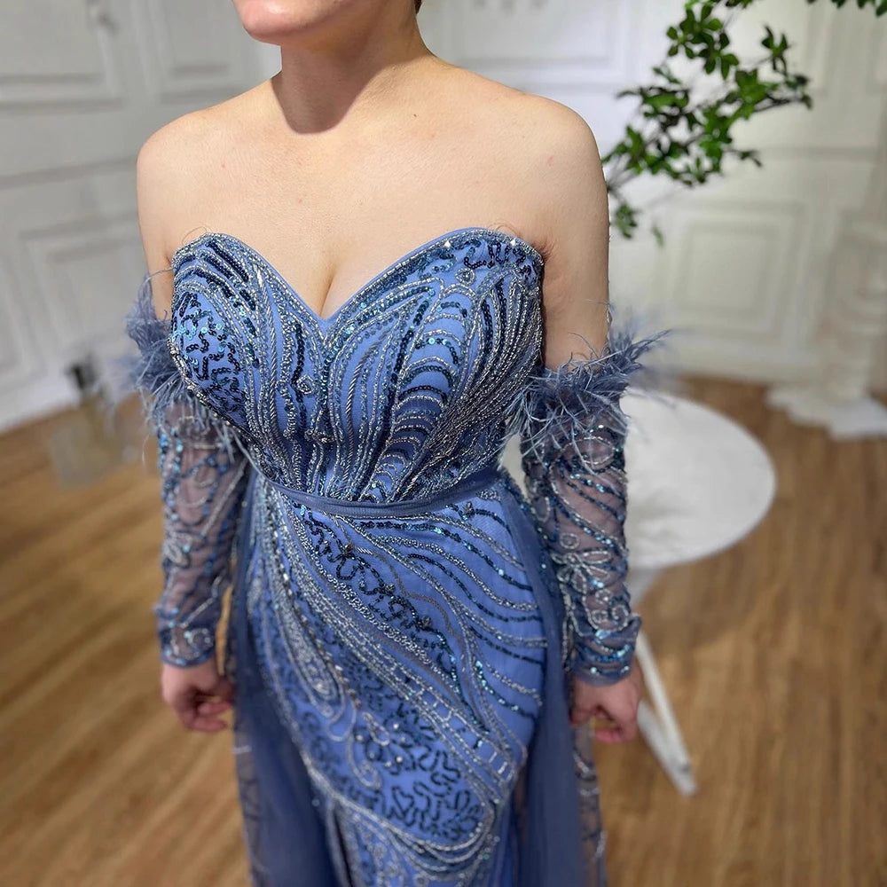 Vestido árabe de lujo sirena