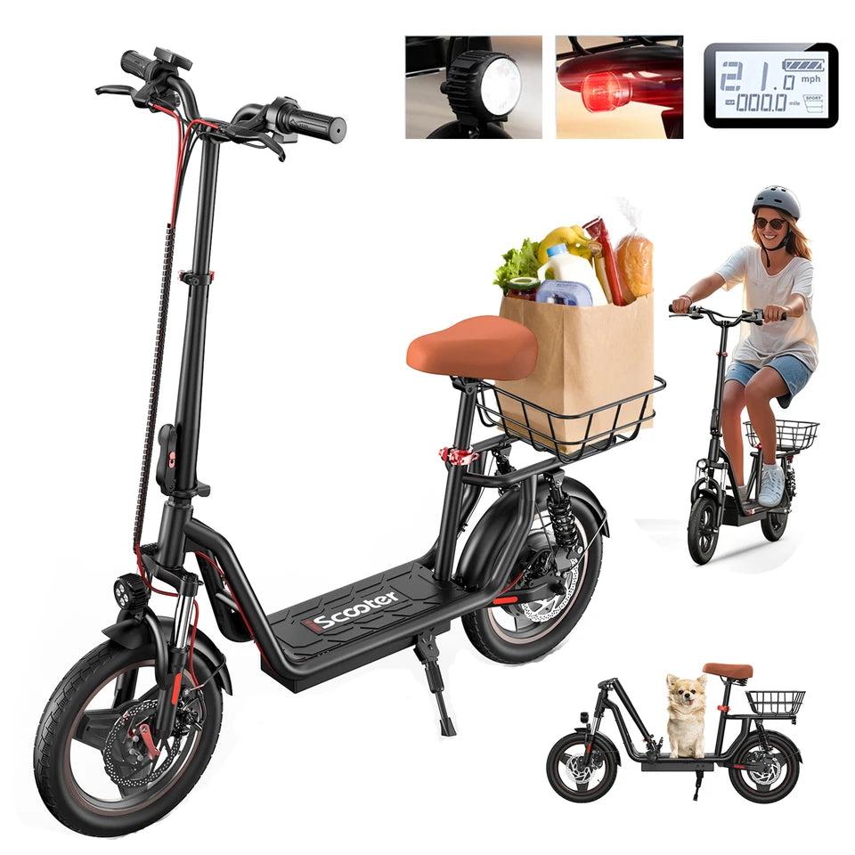 Iscooter I14 Foldable Electric Scooter For Adults Engine