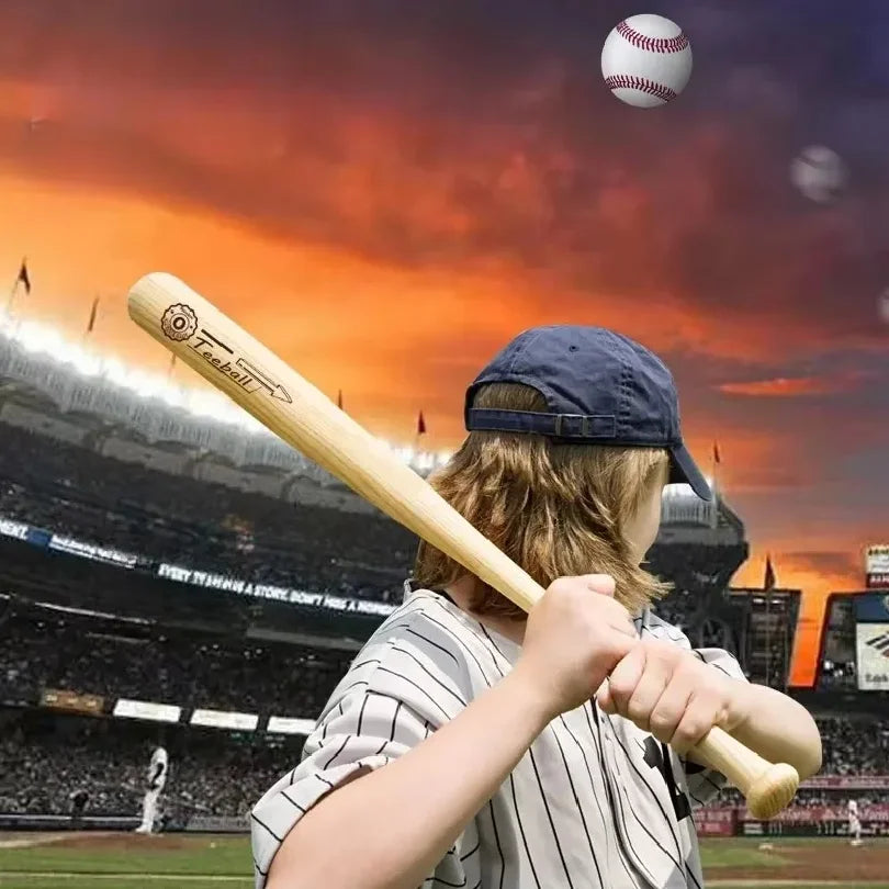 Bate de béisbol de madera maciza