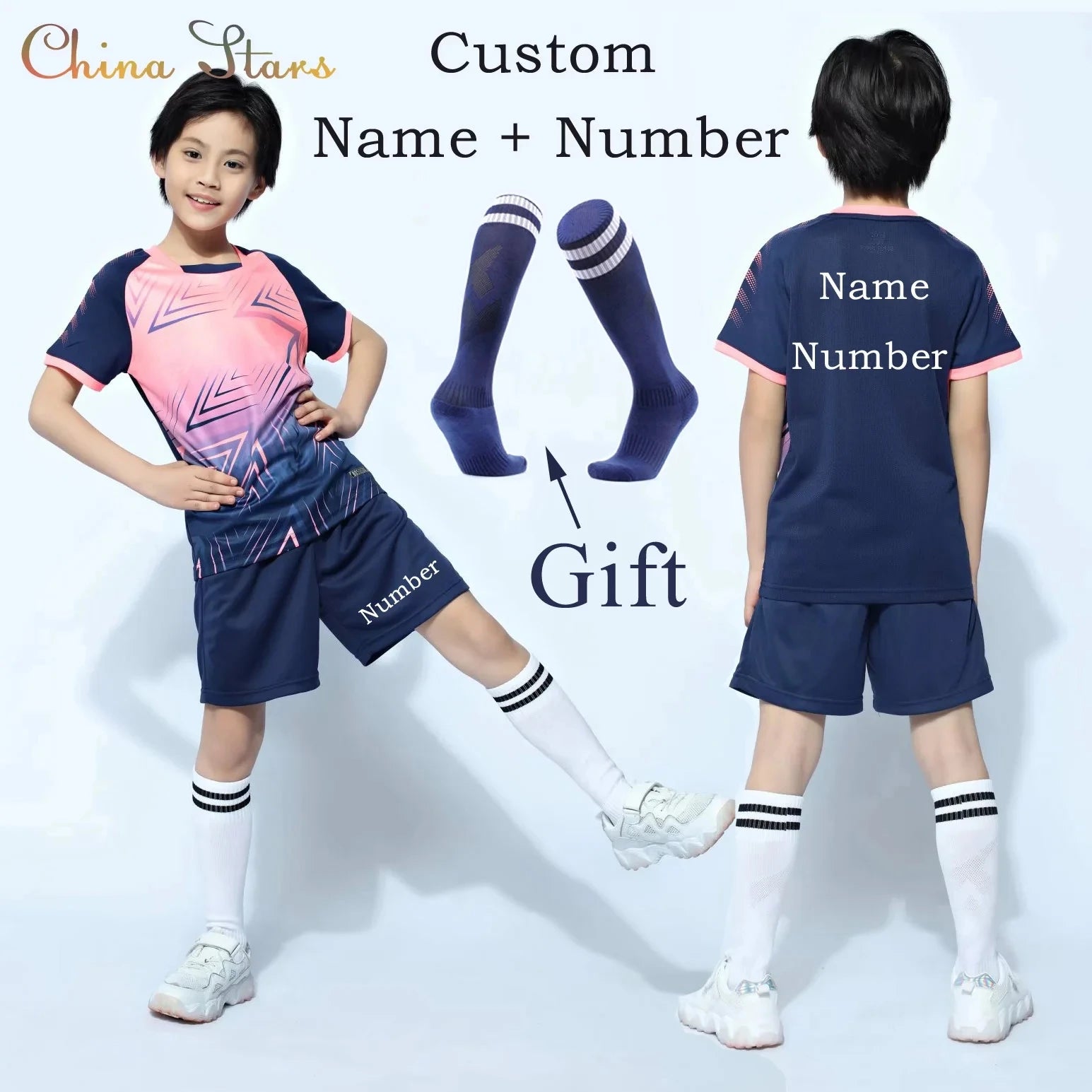 Uniformes de fútbol para niños + calcetines