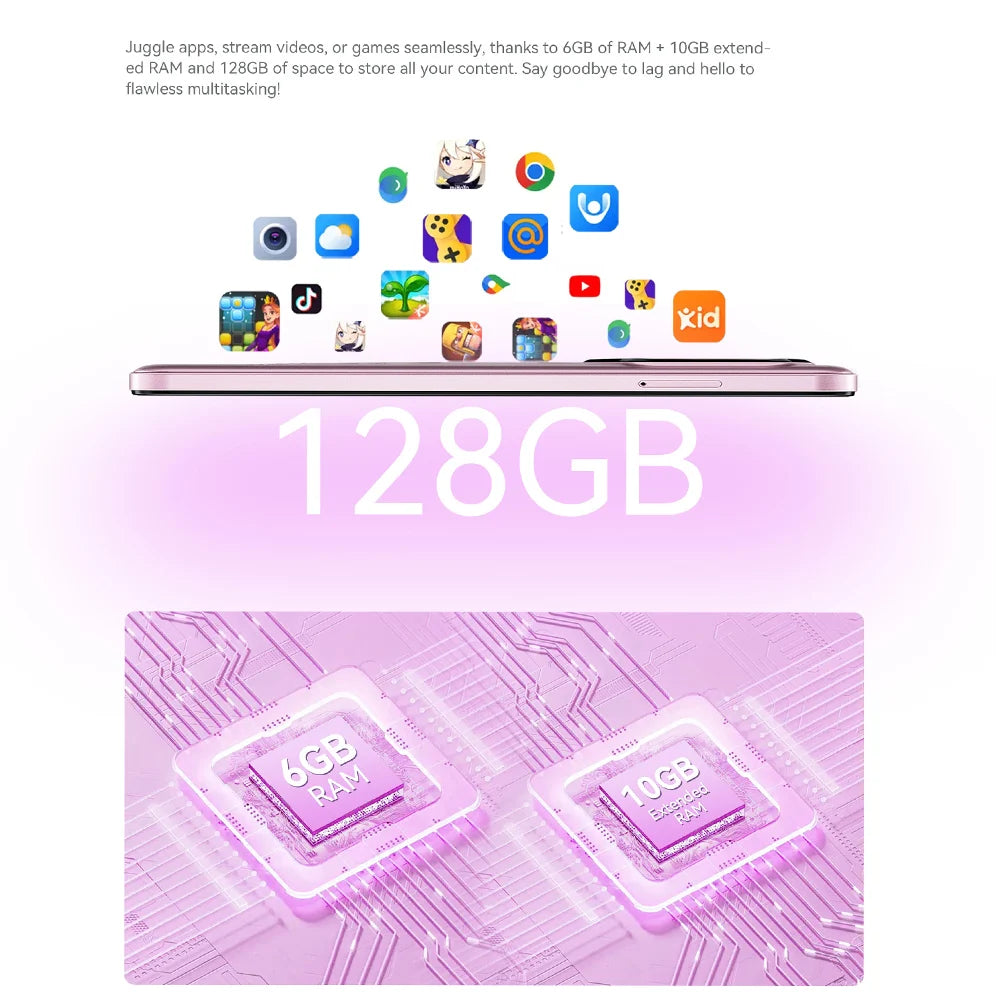 Teléfono Android 14, 16 GB de RAM