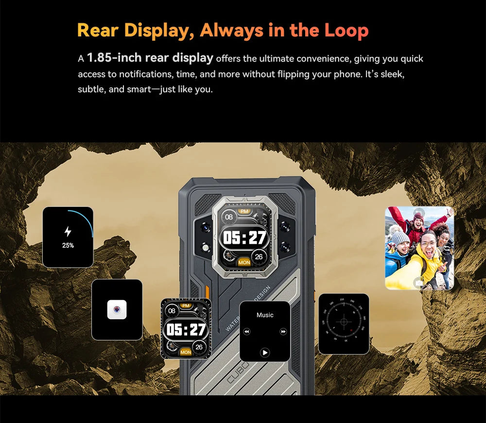 Smartphone resistente 5G, Dimensidad 8200,