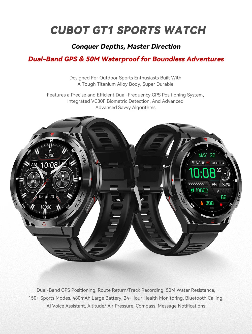 Reloj inteligente buetooth, 480 smartwatch