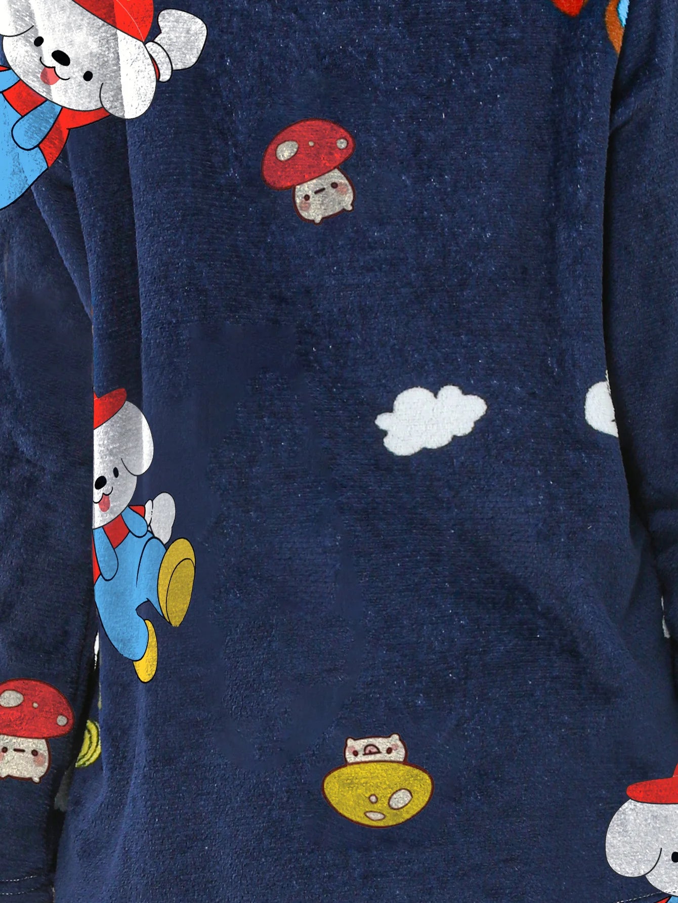 Conjunto de Pijama de Felpa