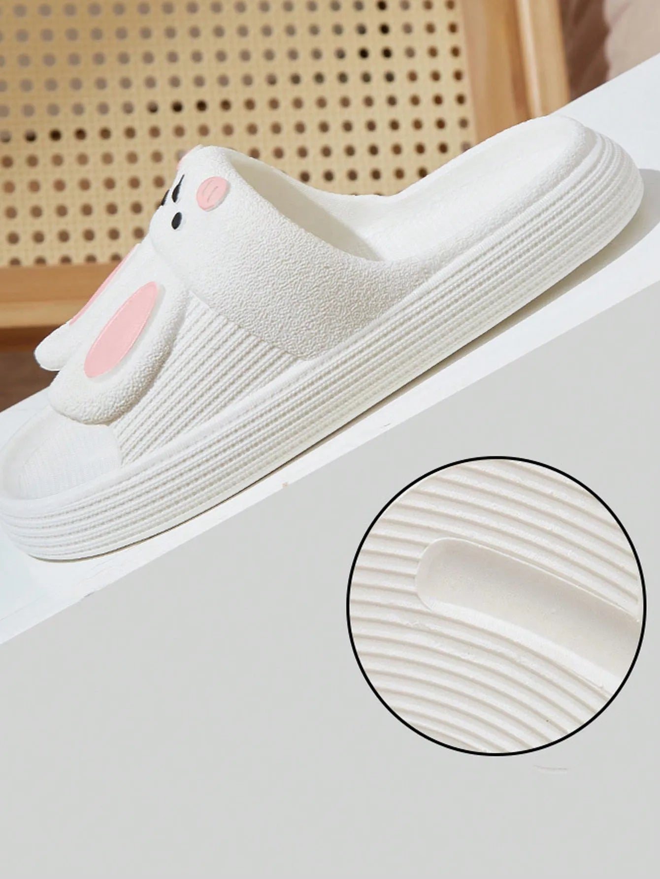 Sandalias De Moda Para Dama Diseño De Conejo Animado