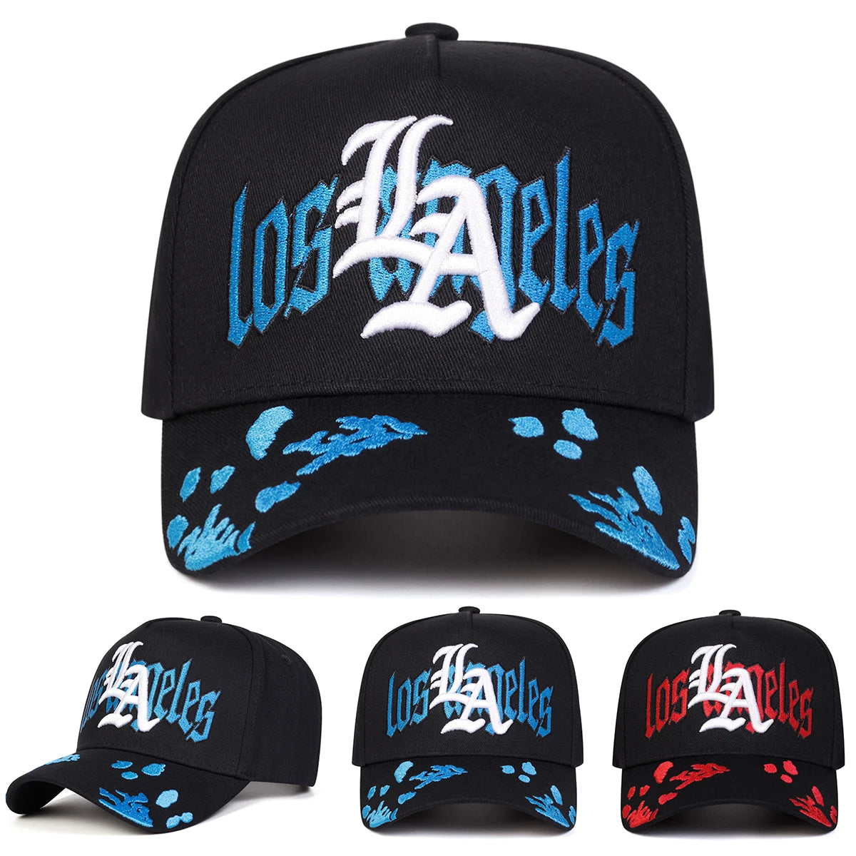 Gorras de béisbol unisex góticas con bordado