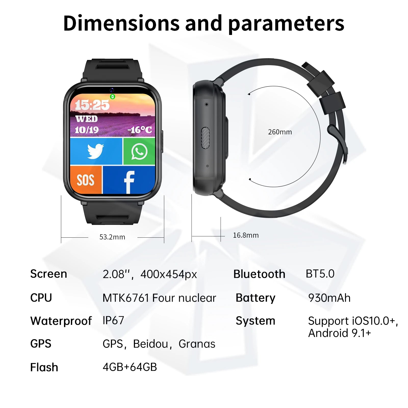 Reloj inteligente Q668 Android