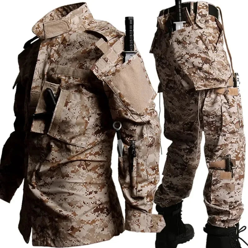 Traje de uniforme de camuflaje