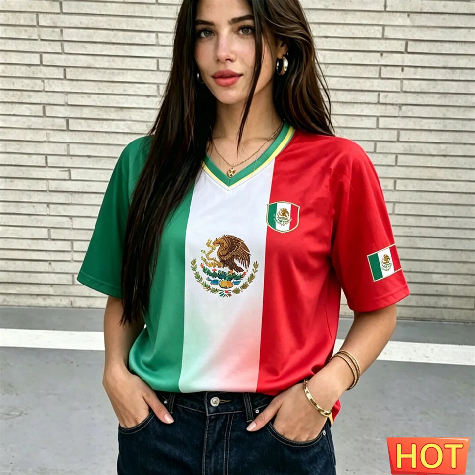 Camiseta Deportiva Transpirable de Poliéster para Mujer
