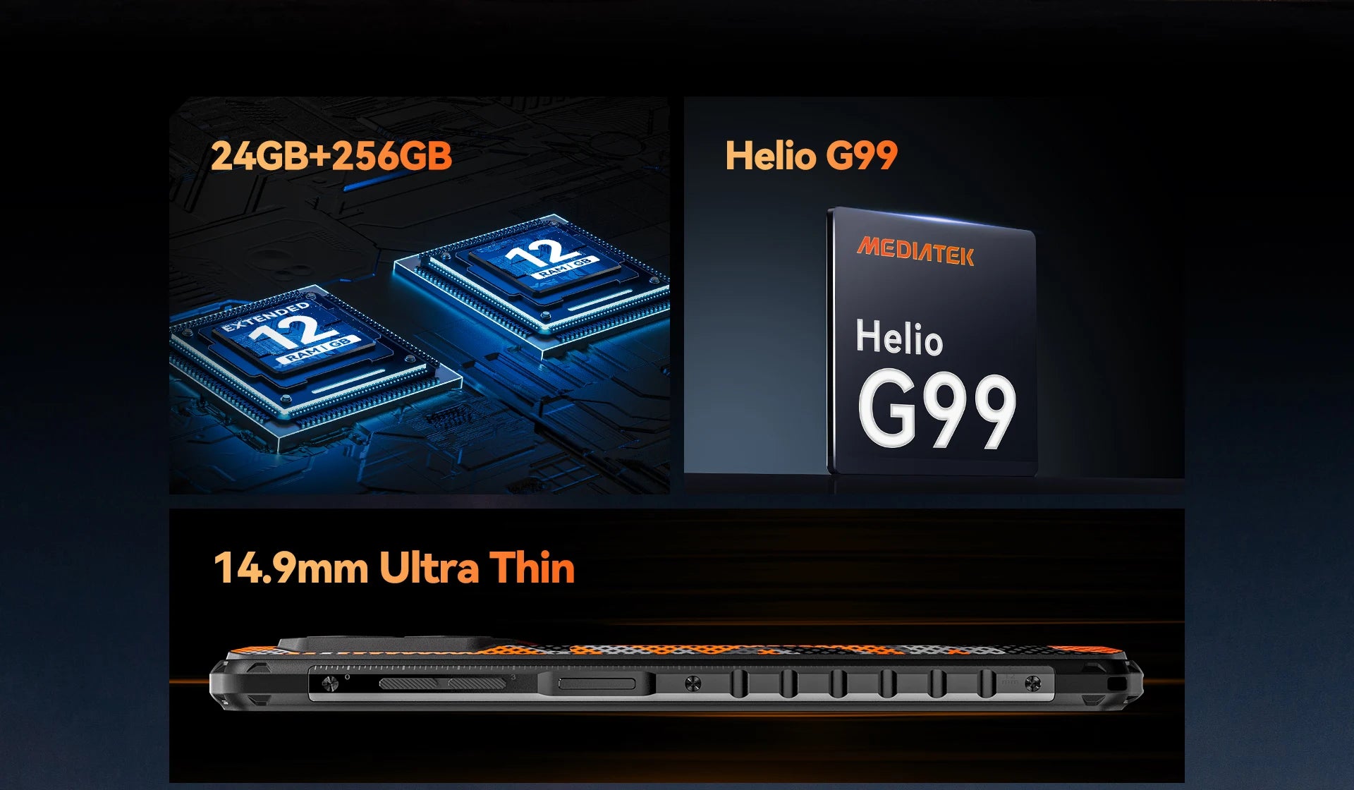 teléfono móvil G99 120Hz 6,8 ''pantalla 24GB RAM 256GB ROM 108MP