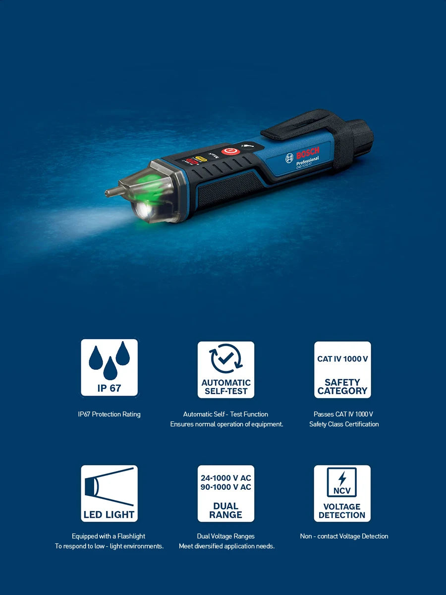 Detector de voltaje eléctrico profesional