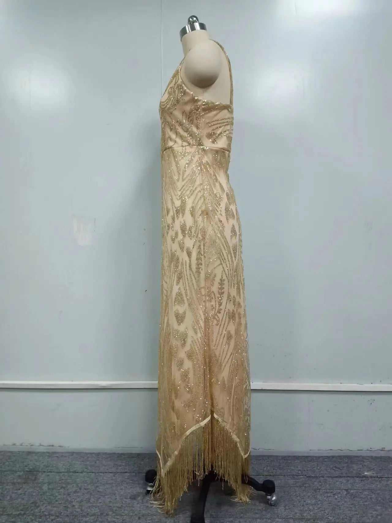 Vestido de noche liso