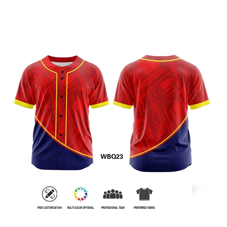 Camiseta de béisbol personalizada para hombre