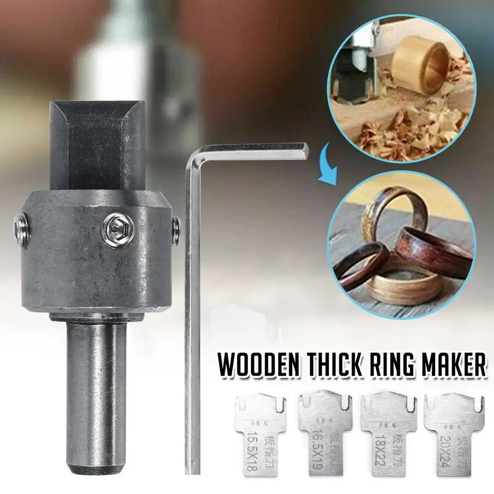 DIY multifunción de madera gruesa anillo