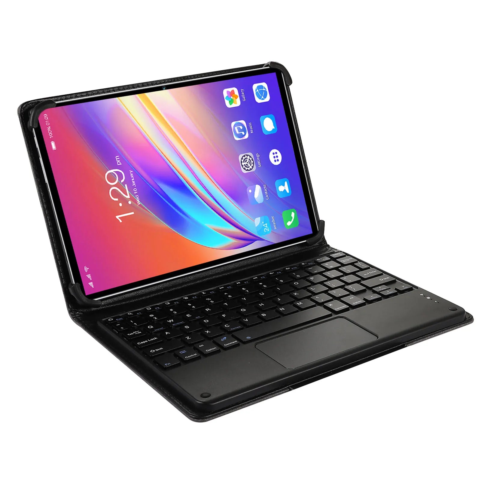 Tableta 2 en 1 de 10,1 pulgadas para Android 12, con teclado, CPU de 8 núcleos, 8GB, 256GB, 5G,