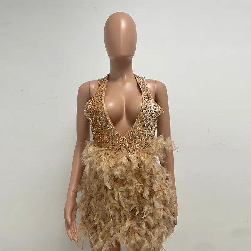 Vestido corto a la Cadera