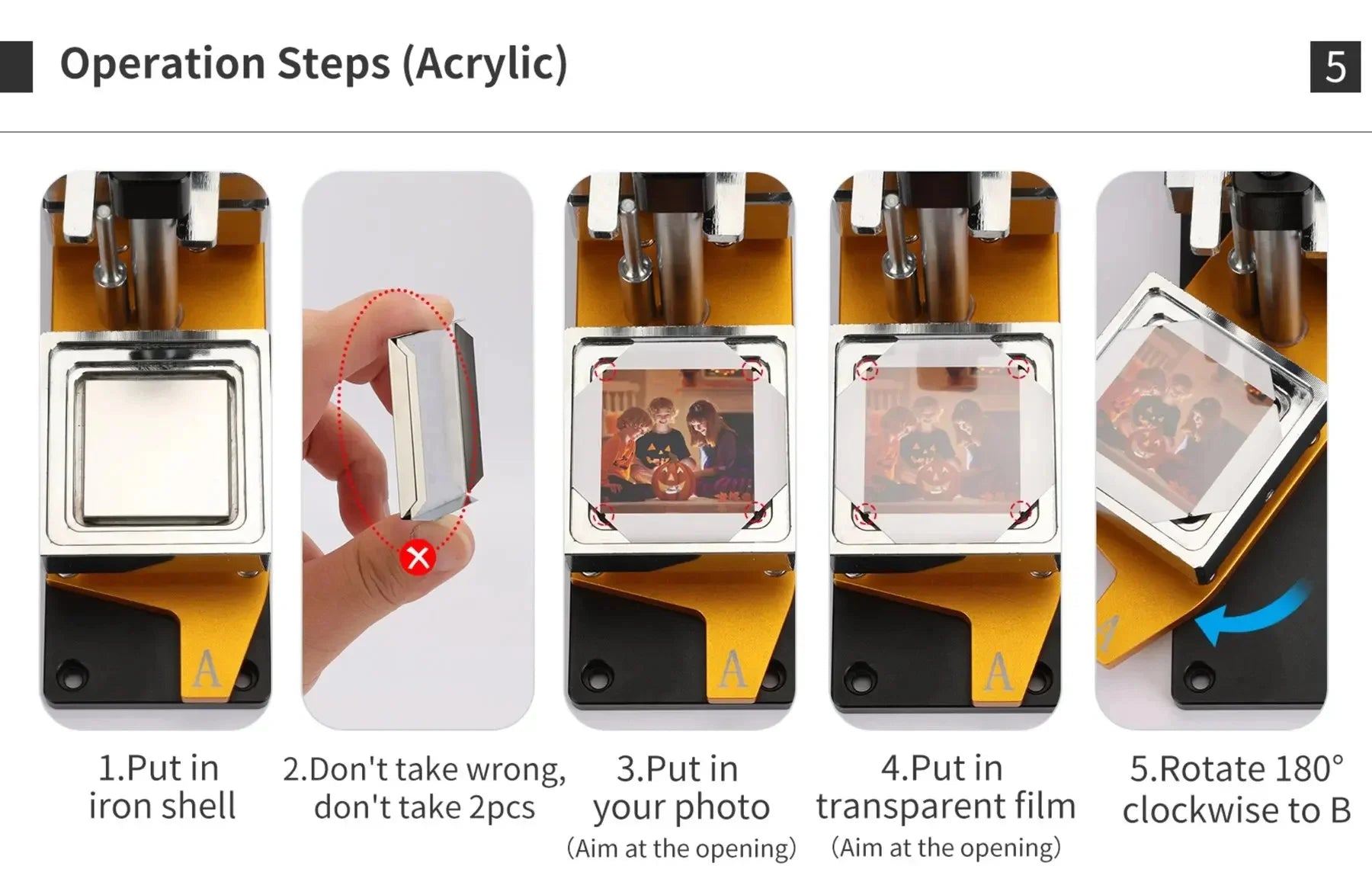 Máquina para hacer insignias de pegatinas