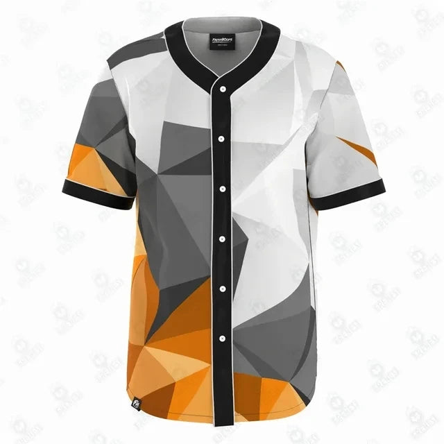 Camiseta de béisbol con patrón de tatuaje