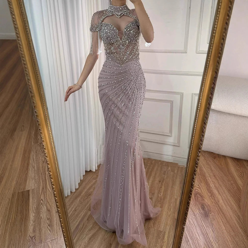 vestido de noche de sirena