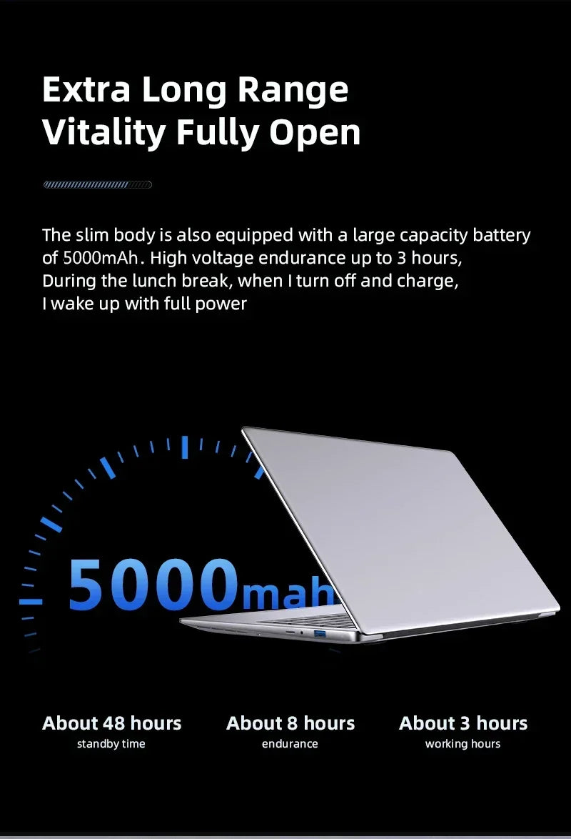 ordenador portátil de negocios de 14,1 pulgadas 12GB RAM 1TB 2TB