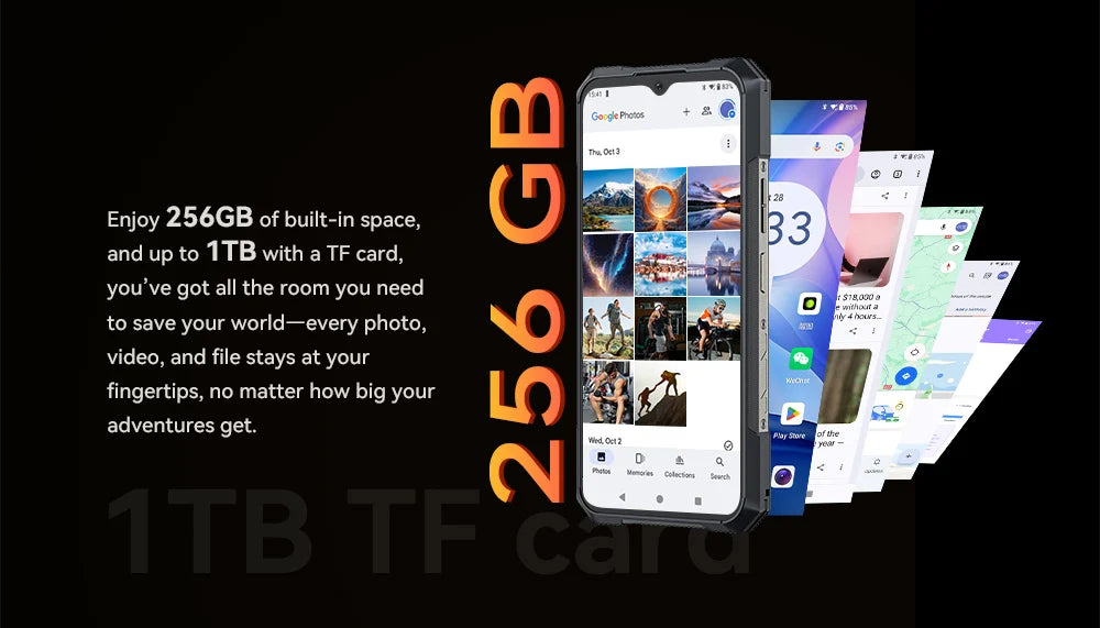 Smartphone resistente 5G, Dimensidad 8200,