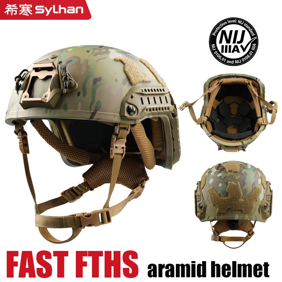 Casco Táctico Balístico de Aramida Ligero