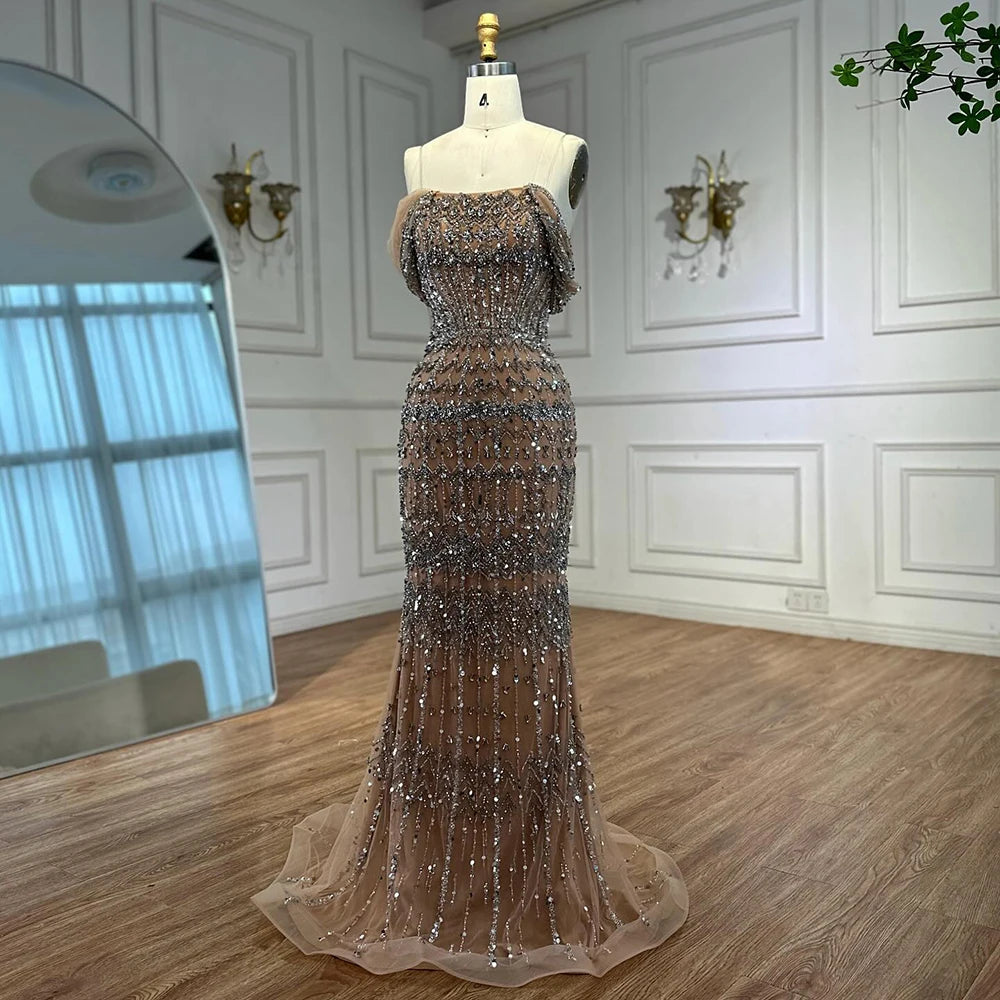 Vestido árabe blanco sirena