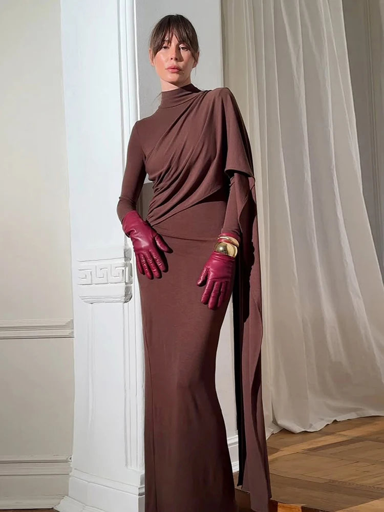 Vestido chal Irregular