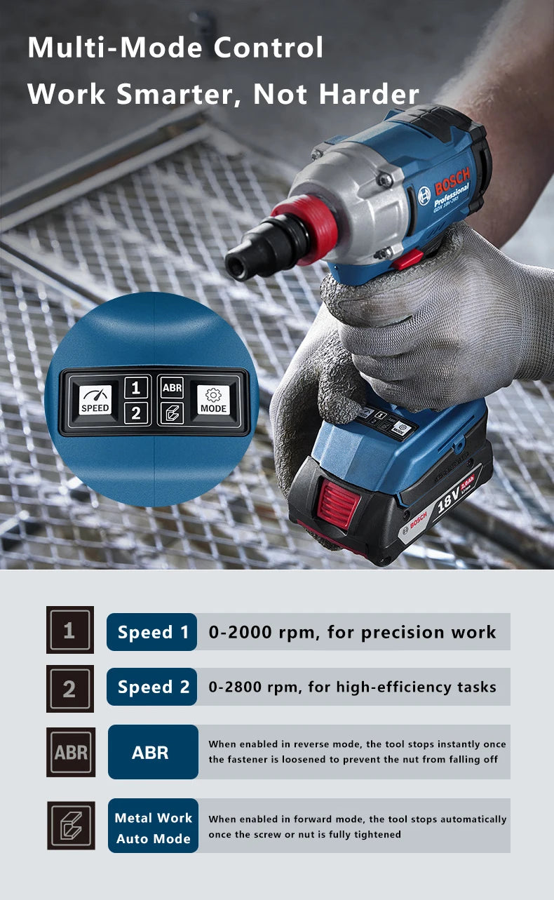 Atornillador de Impacto Inalámbrica Original Bosch GDX 18V-285