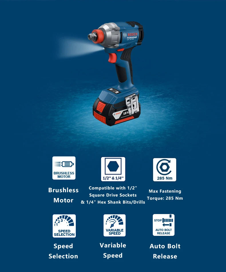 Atornillador de Impacto Inalámbrica Original Bosch GDX 18V-285
