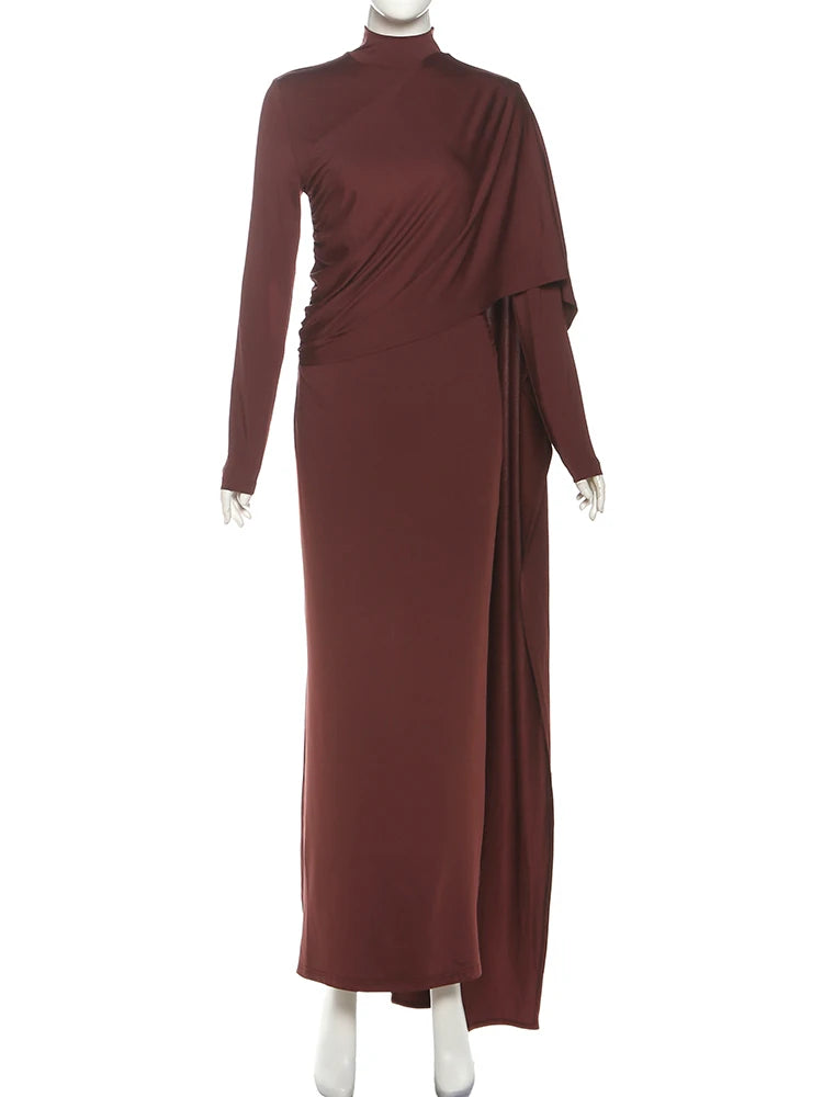 Vestido chal Irregular