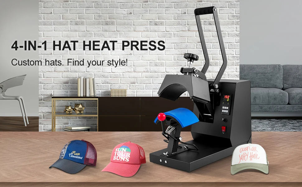 VEVOR Máquina de Prensa de Calor para Sombreros