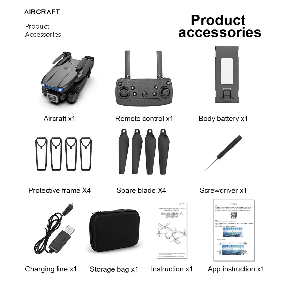 Mini Dron E99 K3 4K Pro HD