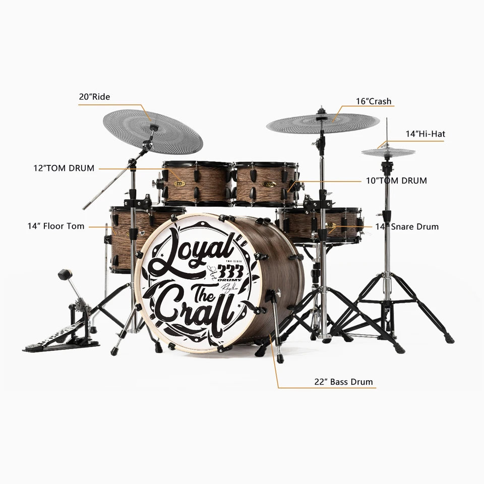 VentModelo de Batería de Jazz 333 de Doble Cara de Madera de Álamo